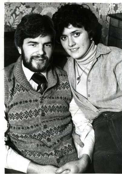 Doug Wilkie at the time of his accident with wife Maureen.