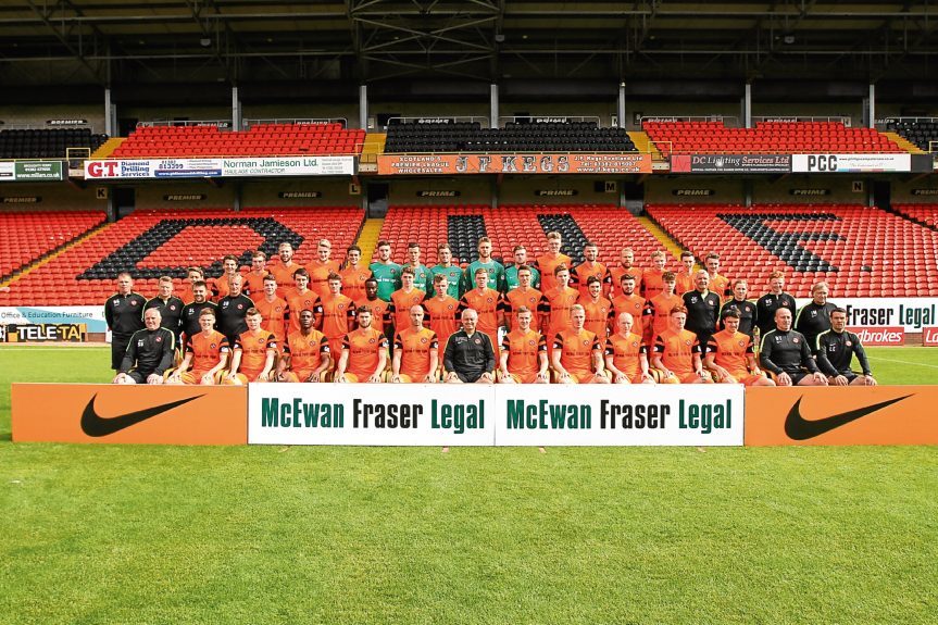 The Dundee United squad picture for season 2016/2017
