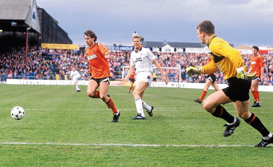 Freddy van der Hoorn became a favourite with the Tannadice faithful after becoming United’s first Dutch player to come over the North Sea when Jim McLean signed him from Den Bosch.