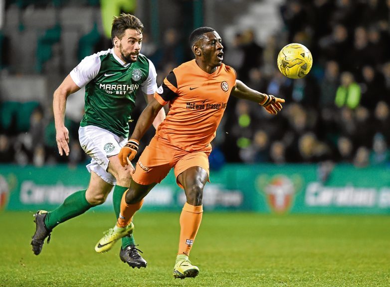 Tope Obadeyi had United’s best chance on a poor evening for the Tangerines.
