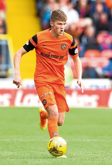 Blair Spittal in action for Dundee United
