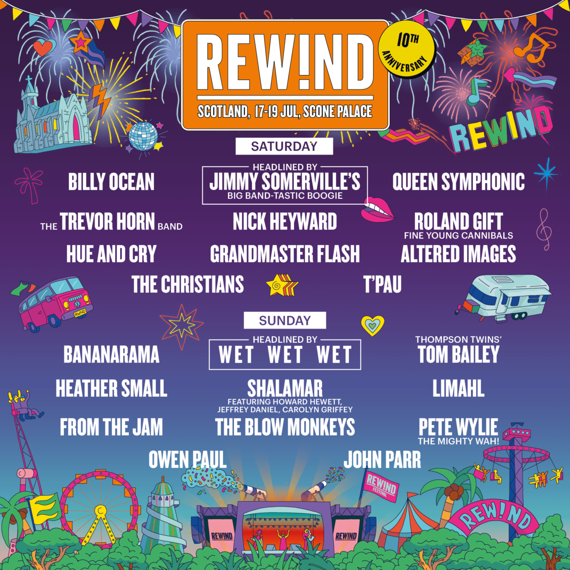 Rewind Festival Announce Star Line Up For 10th Anniversary Show