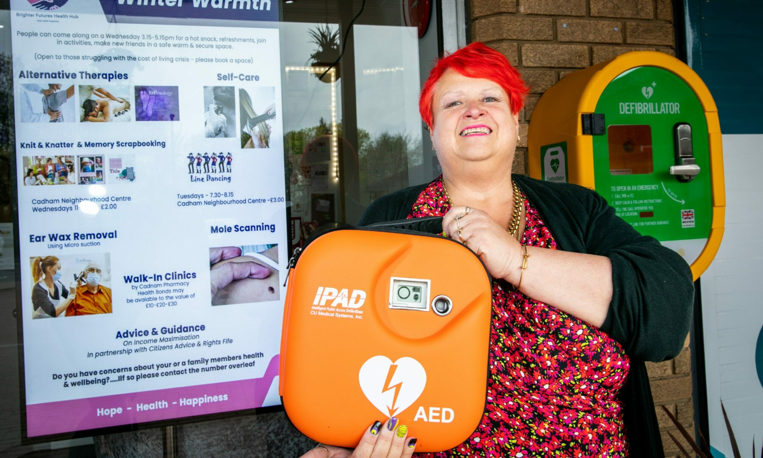 Glenrothes pharmacy installs defibrillator after 'heart attack' drama
