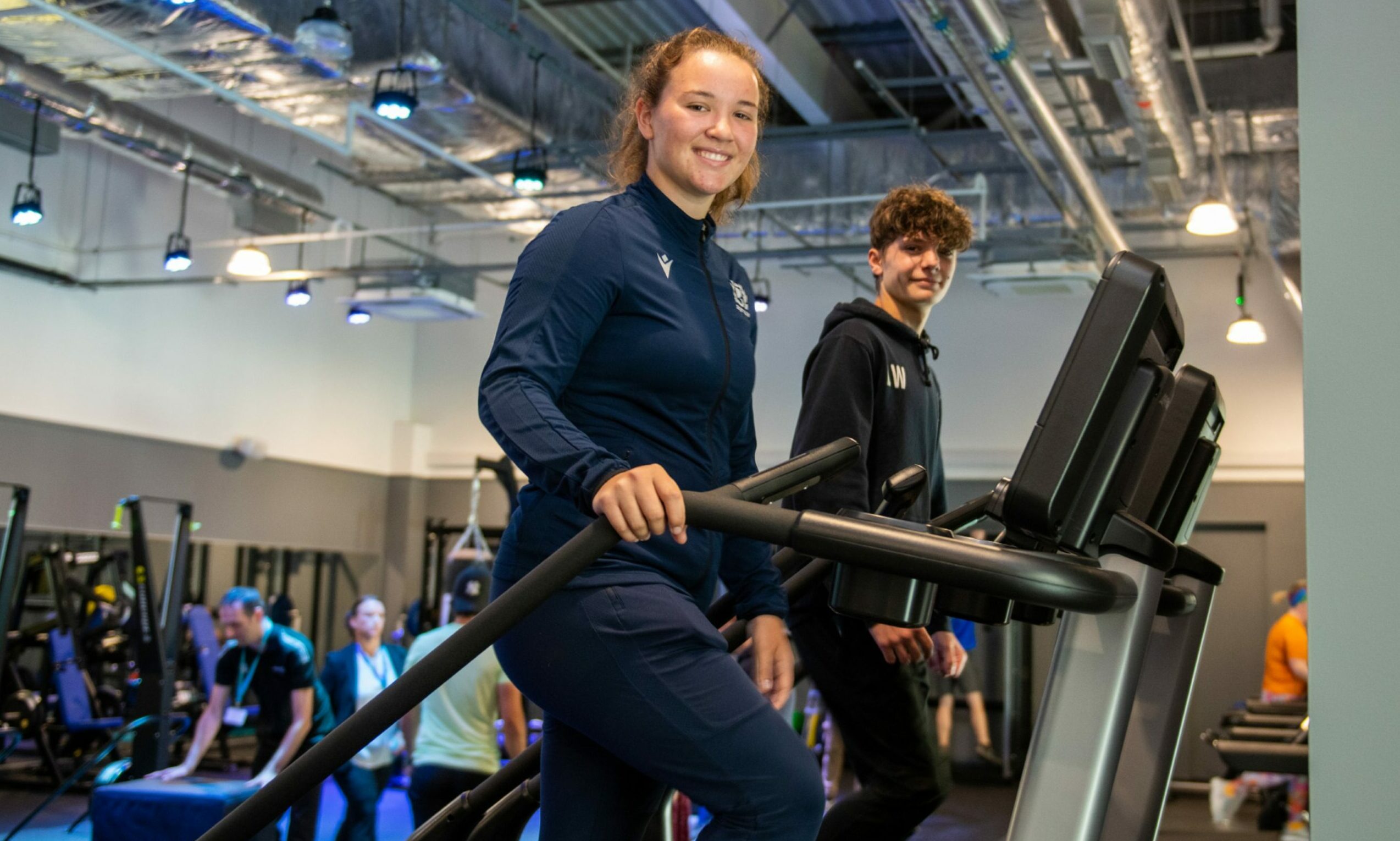 Young stars give test out newlook Forfar Community Campus gym