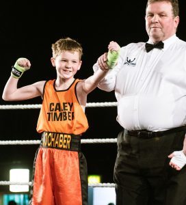 Ten year old Josh Dieguno after winning his bout. Picture Iain Ferguson The Write Image. F20 Boxing 3no JP