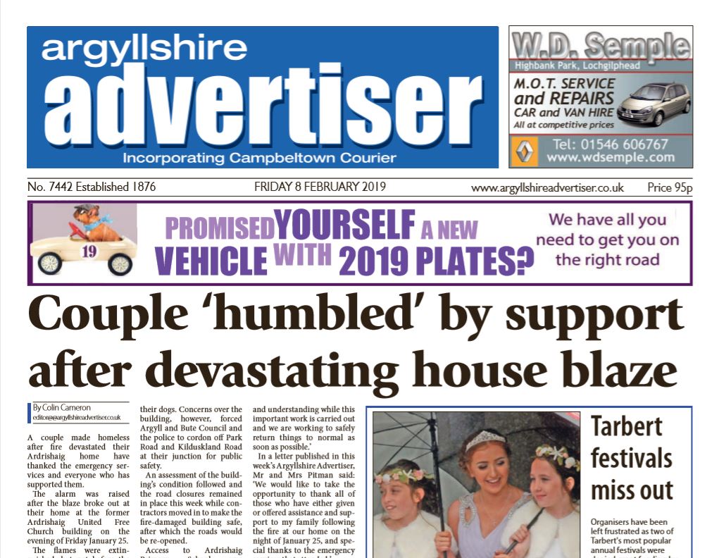 Argyllshire Advertiser PDF Archive 2019 Argyllshire Advertiser PDF Archive 2019