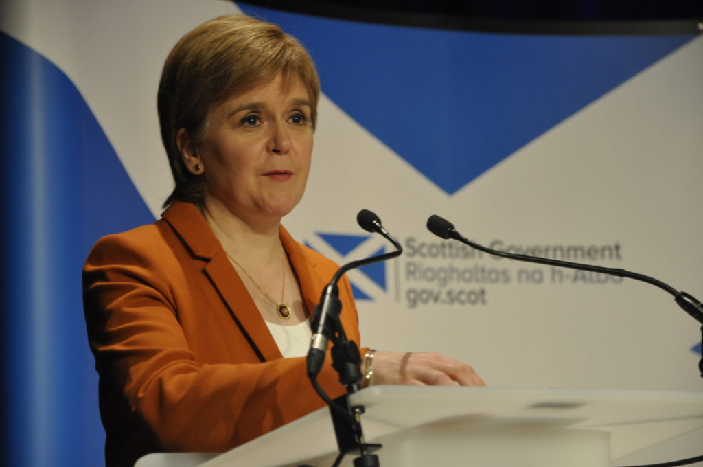 First Minister Nicola Sturgeon said the meeting would give 'food for thought' to take back to Edinburgh. 16_B35_cabinetquestiontime05