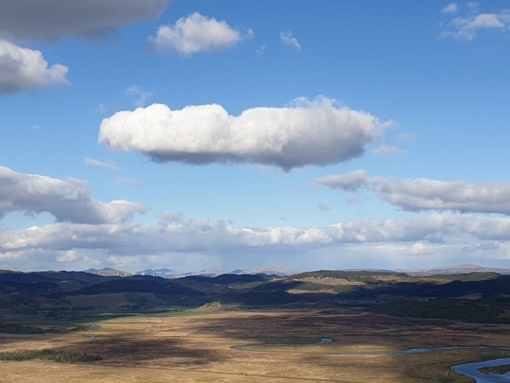 Dunadd and the Moine Mhor from a forestry walk. Photo: Iris Marhencke