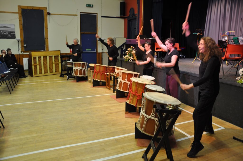 Druma Daiko performed a well timed and impressive performance on the Taiko drums