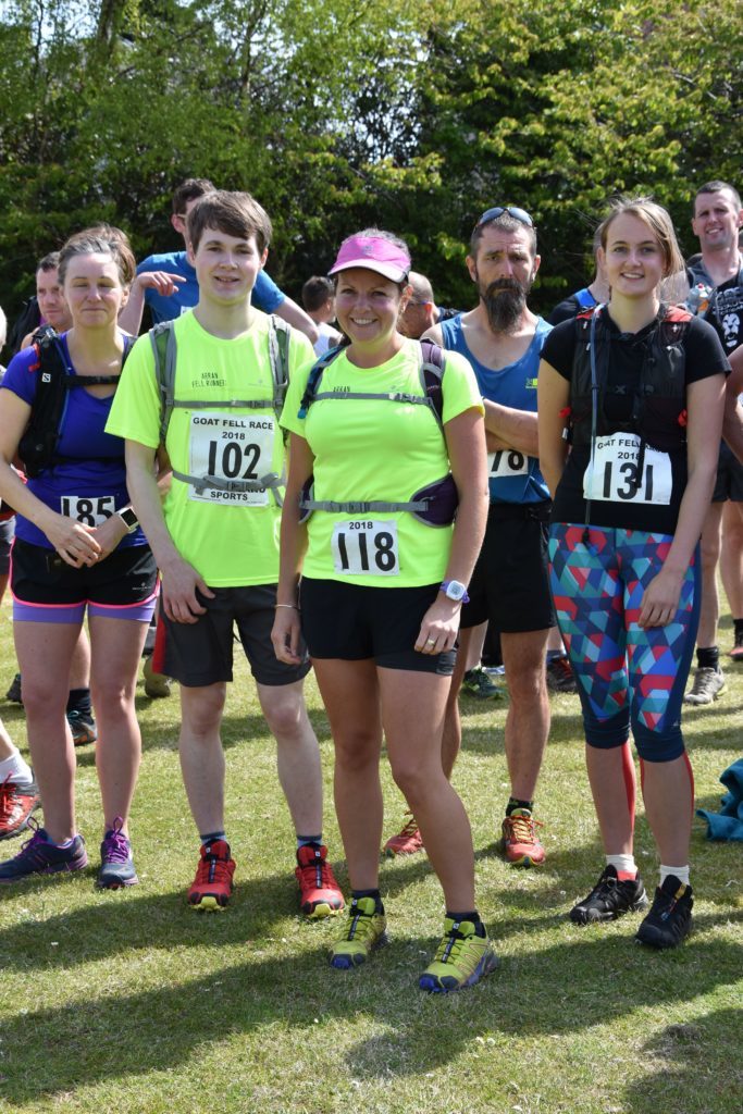 A contingent of Arran runners looking fresh and well prepared prior to the race.