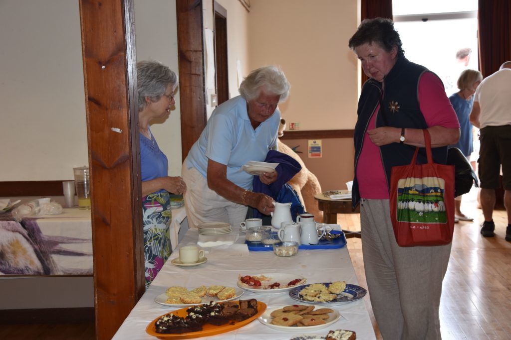 Home baking is quickly snapped up by visitors tempted by the tasty treats on offer.