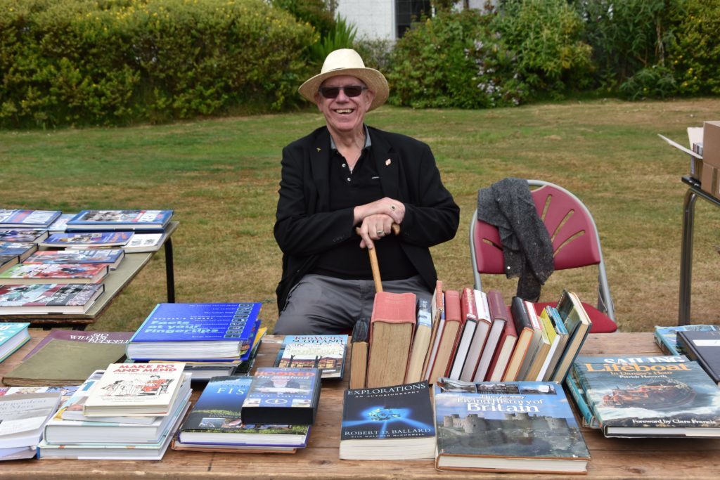 Book seller David Hemming was happy to have a chat or sell you a book or two.