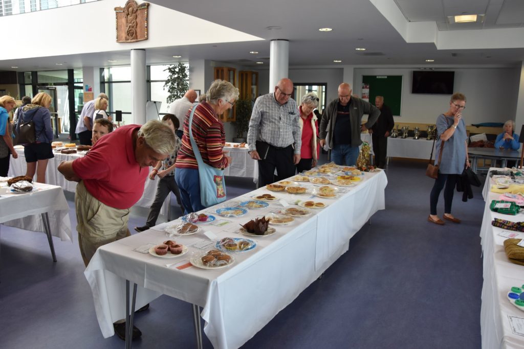Scones, tarts, pancakes and biscuits were all examined under the critical eyes of visitors.