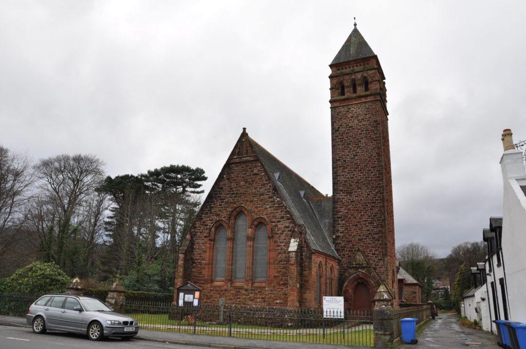 Lamlash Parish Church which first opened in 1886.