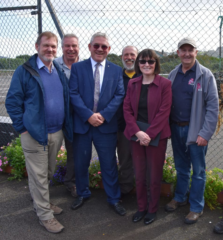 SEPTEMBER - SEPA chief executive Terry A'Hearn, Kenneth Gibson MSP and Patricia Gibson MP meet with COAST'S director Paul Chandler, vice chair Russell Cheshire and co-founder Howard Wood at the opening of the new Octopus Centre.