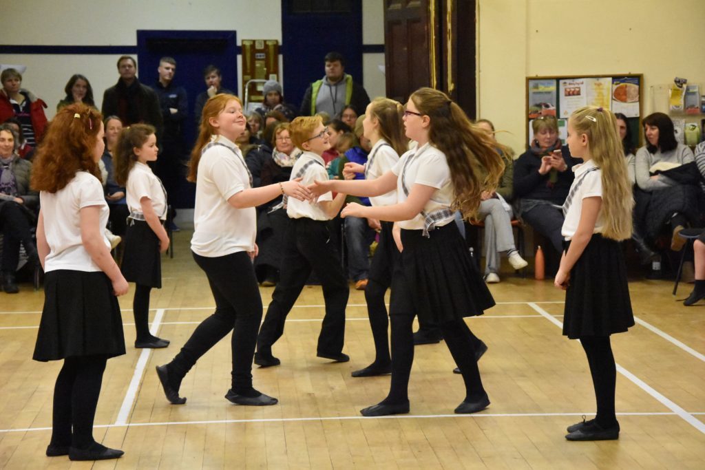 DECEMBER - Pupils from all of Arran's seven primary schools took part in the 20th annual Scottish Dance Festival at Whiting Bay Hall.