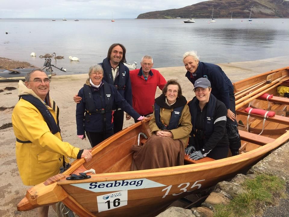 OCTOBER - Lamlash resident Jessie Taylor may be 94 years young but she enjoyed a grand expedition when she had her first outing to Holy Isle in 75 years thanks to the Arran Coastal Rowing Club. Photo: David Ingham.