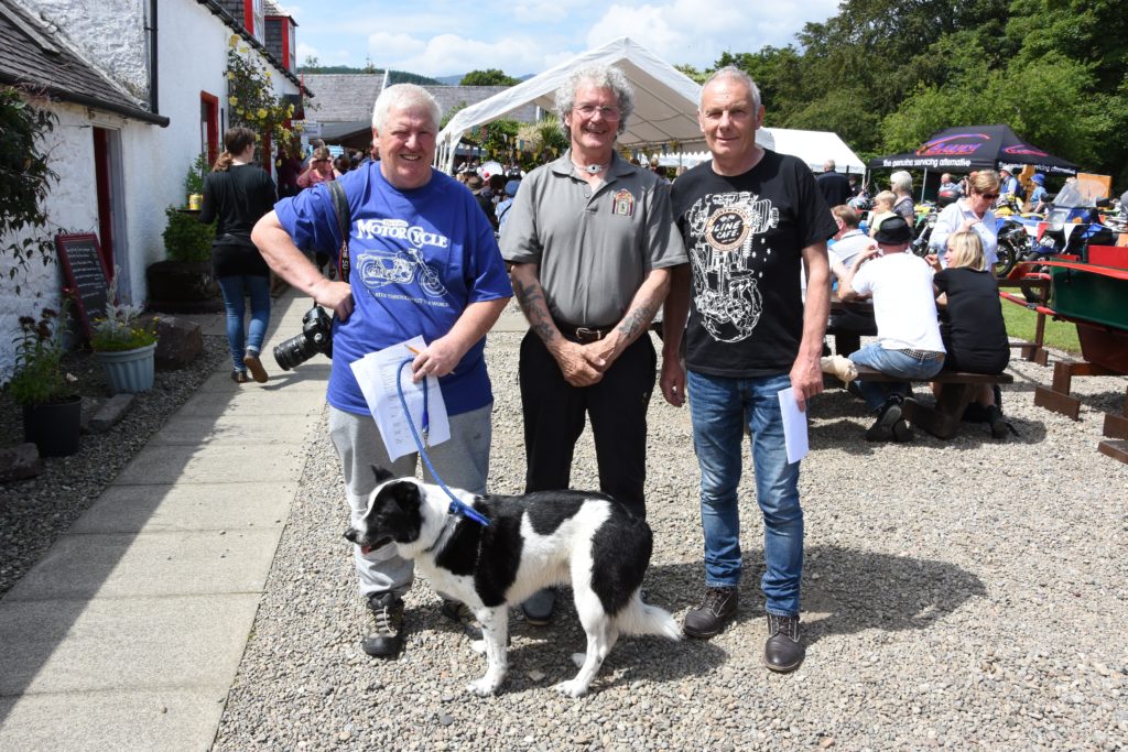 Organisers Lenny Hartley, Ian Leitch and Ronnie Logan pictured just before the prize giving.
