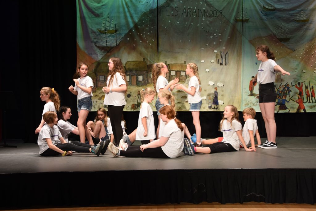 Drama pupils put on an entertaining performance depicting scenes of the Highland Clearances.