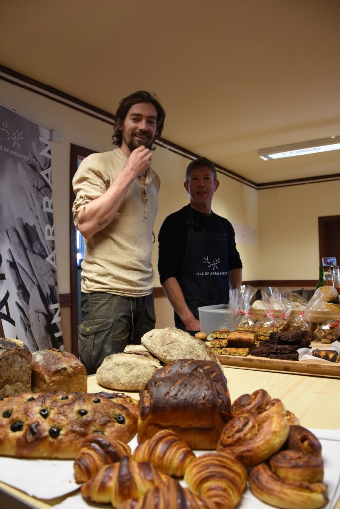 Schaun Shirkie and George Grassie of the Blackwater Bakehouse with some of their tempting baked goods.