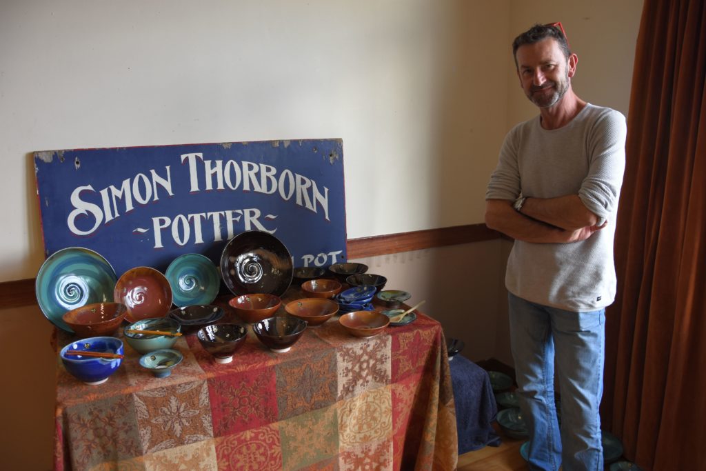 Simon Thorborn joined the event with some of his sought-after crockery.