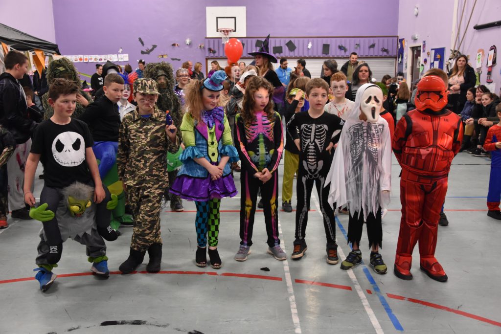 Bright and colourful was the theme for some of these Lamlash P5 pupils.