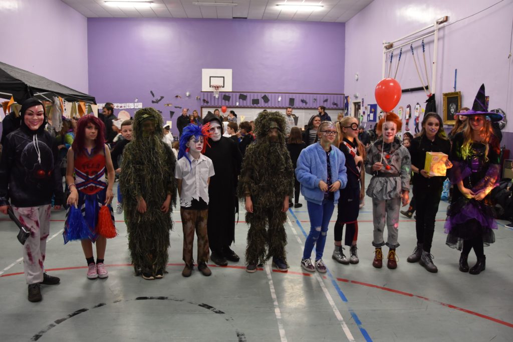 From traditional witches to scary clowns and Swamp Thing, Lamlash P7 pupils came dressed as their favourite characters.