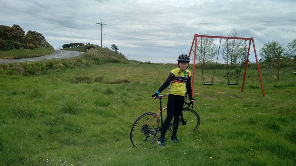 Reuben Bowers cycled 10kms from Lagg to Corriecarvie.