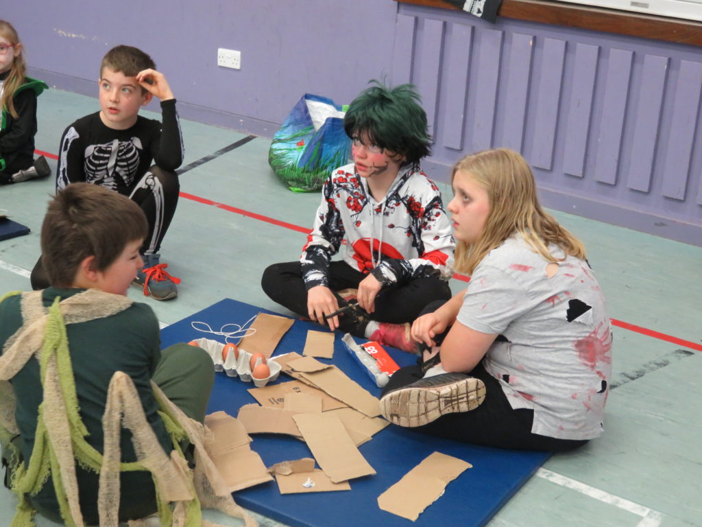 Pupils at Lamlash primary enjoyed a number of Hallowe’en themed games and fun activities.