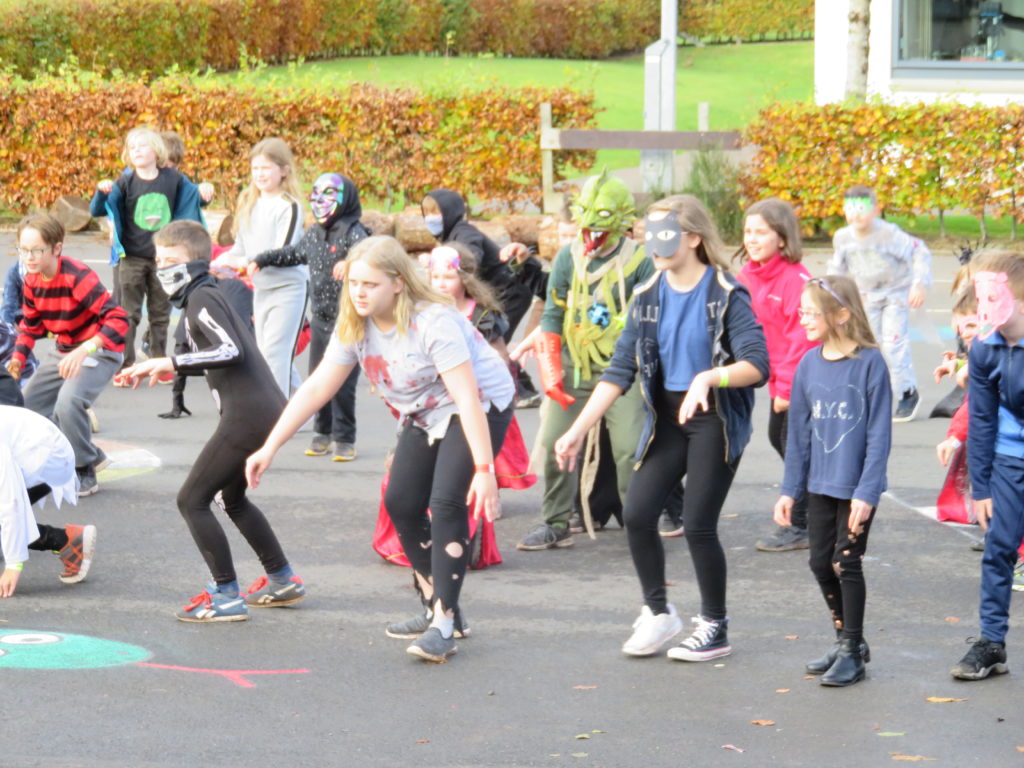 Lamlash primary pupils show off their moves in a ‘Thriller’ dance.