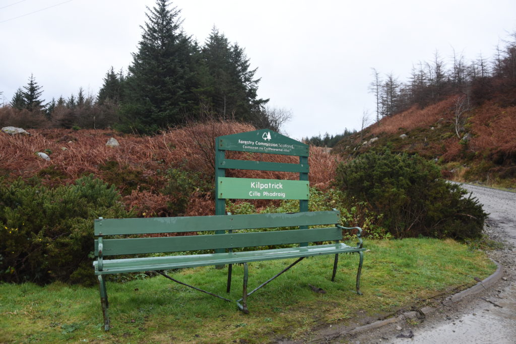 The entrance to Kilpatrick Forest where work will start.