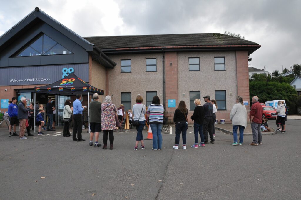 Brodick Co-op visitors were treated to a number of musical performances throughout the day.