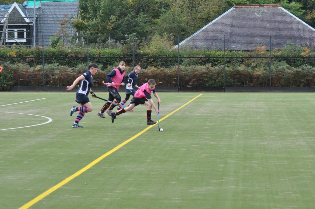Harris McCormack outpaces the opposition and made numerous attempts at goal.