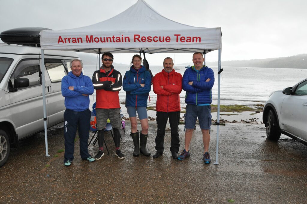 Finalists and last year’s winners, Arran Mountain Rescue Team.