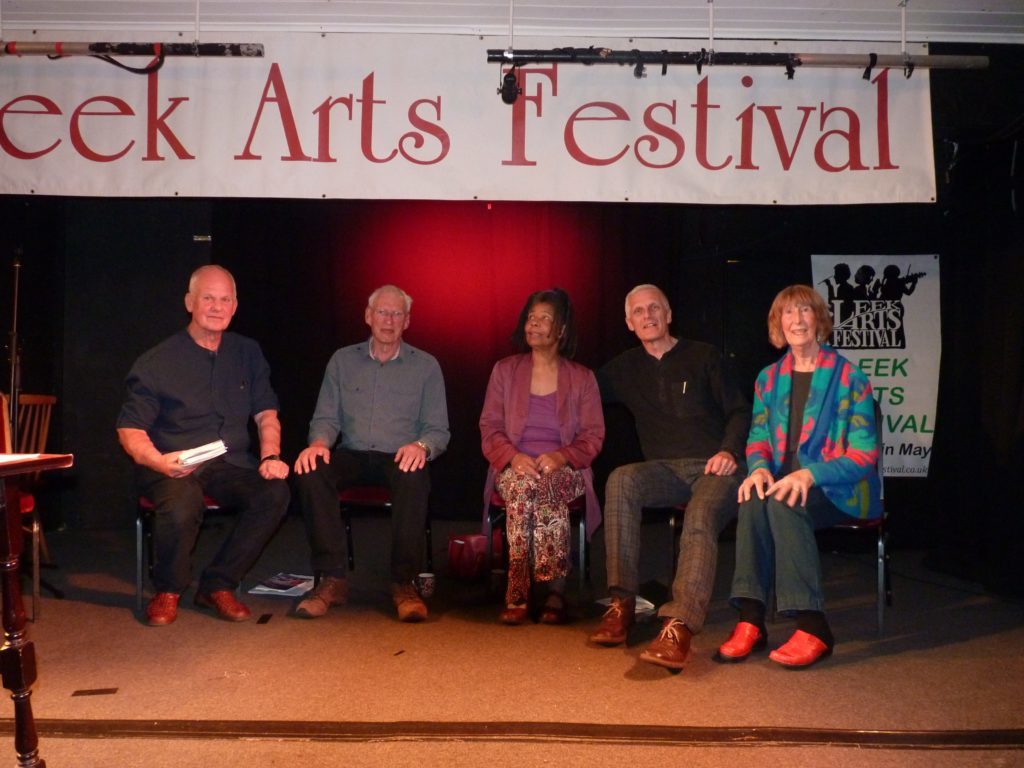 Poets perform in Leek Arran Banner