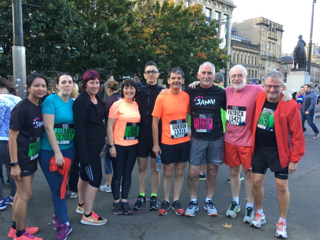Arran runners take to the streets of Glasgow