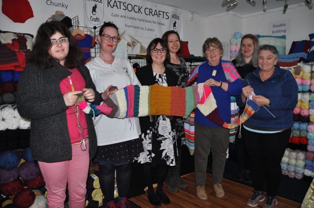Arran charity scarf gets helping hand from MP
