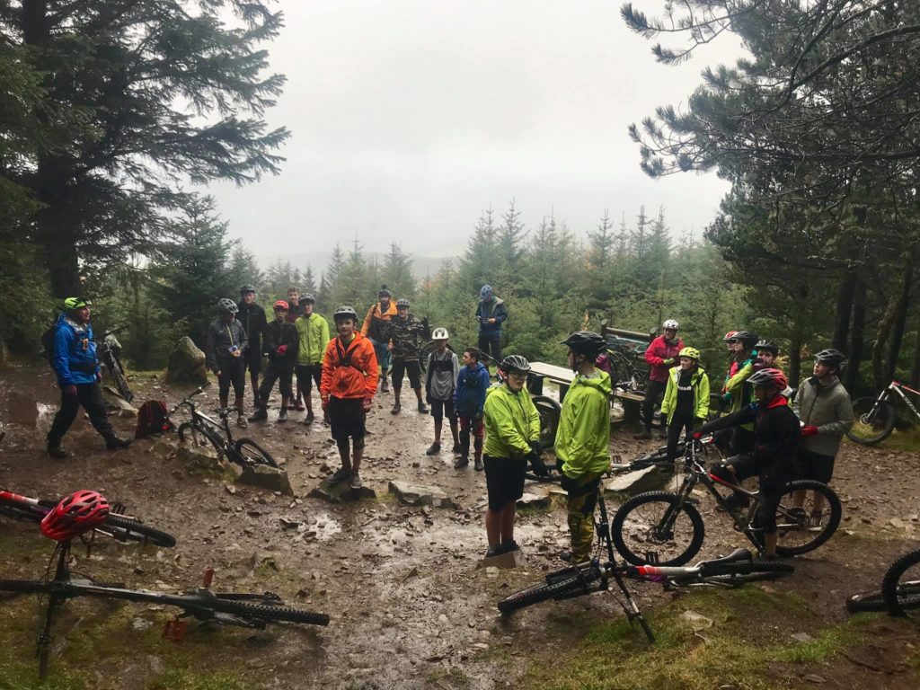 High school mountain bike club conquer Glentress forest