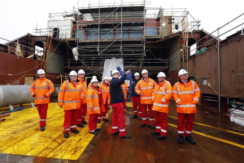 Holyrood probe committee visits troubled shipyard Holyrood probe committee visits troubled shipyard