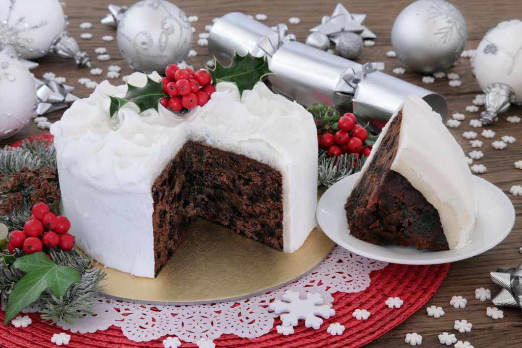 A Christmas cake with icing Pic: Istockphoto