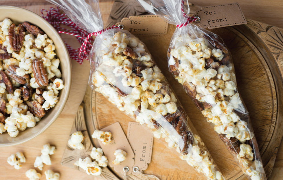 Caramalised and Salted Pecan Popcorn