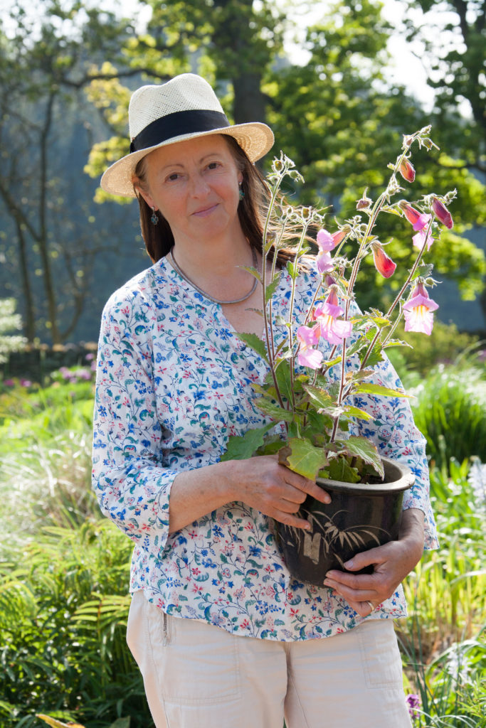 Susie White in her garden.