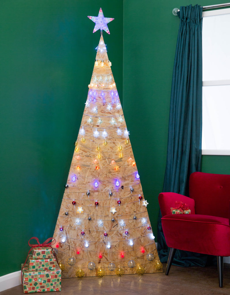 MDF Christmas Tree with lights