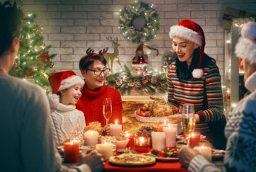 Family enjoying Christmas dinner Pic: Istockphoto
