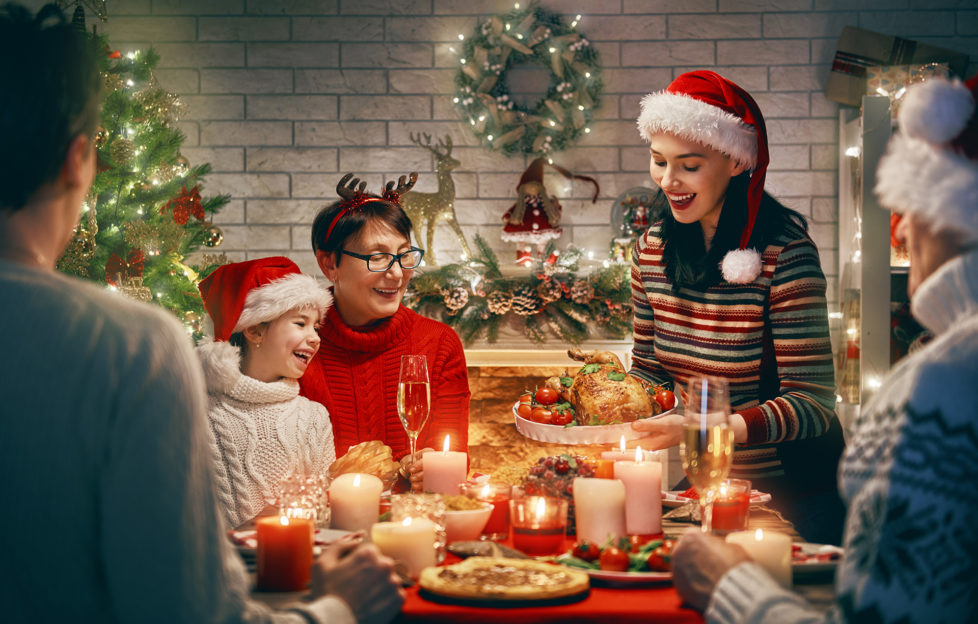 Family enjoying Christmas dinner Pic: Istockphoto