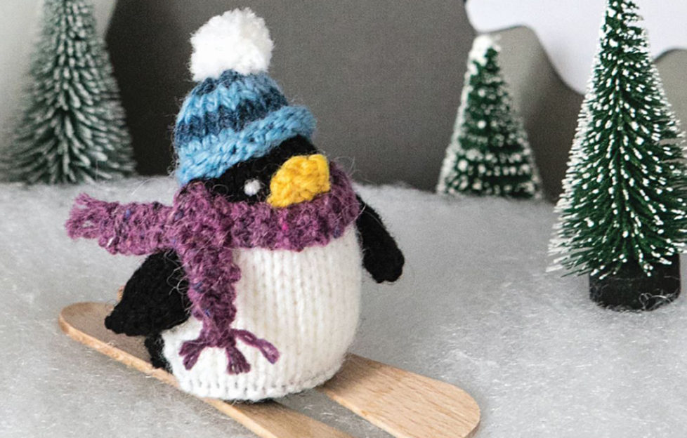 Penguin project from Tiny Christmas Toys To Knit