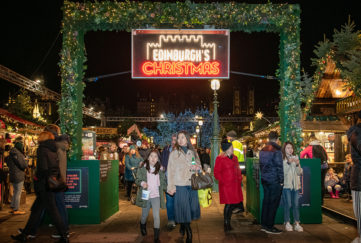 Princes Street Gardens Christmas Market Pic: Ian Georgeson