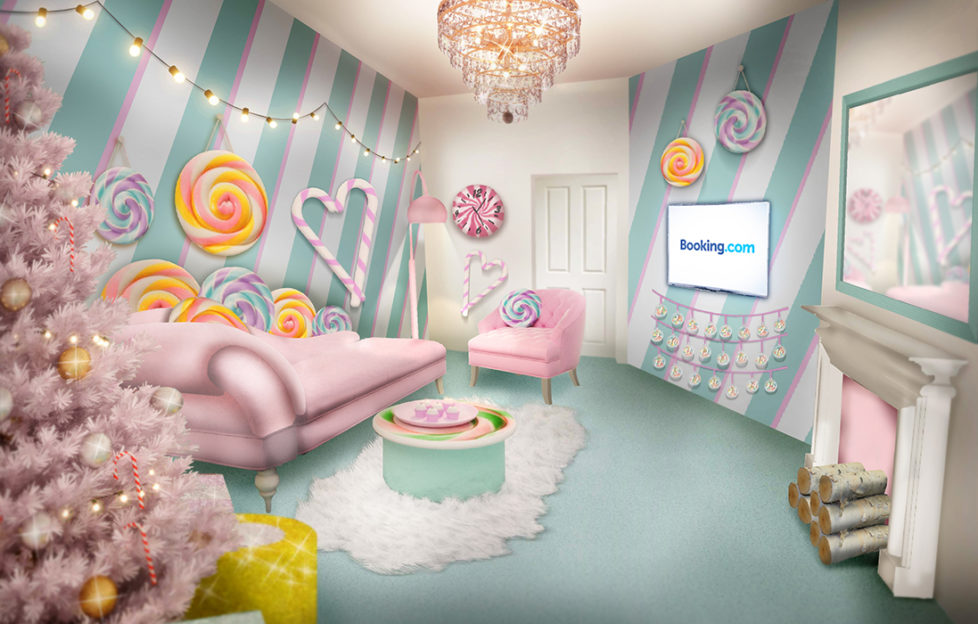 Living room of Candy Cane House