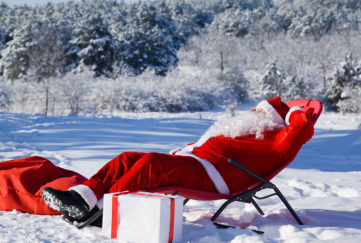 Santa having a rest Pic: Shutterstock