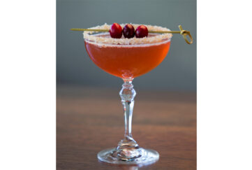 Festive rum cocktail